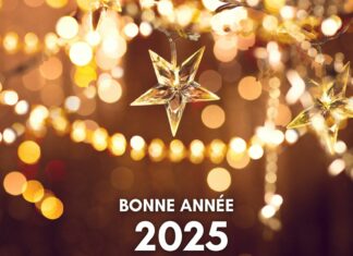 bonne année 2025 neon