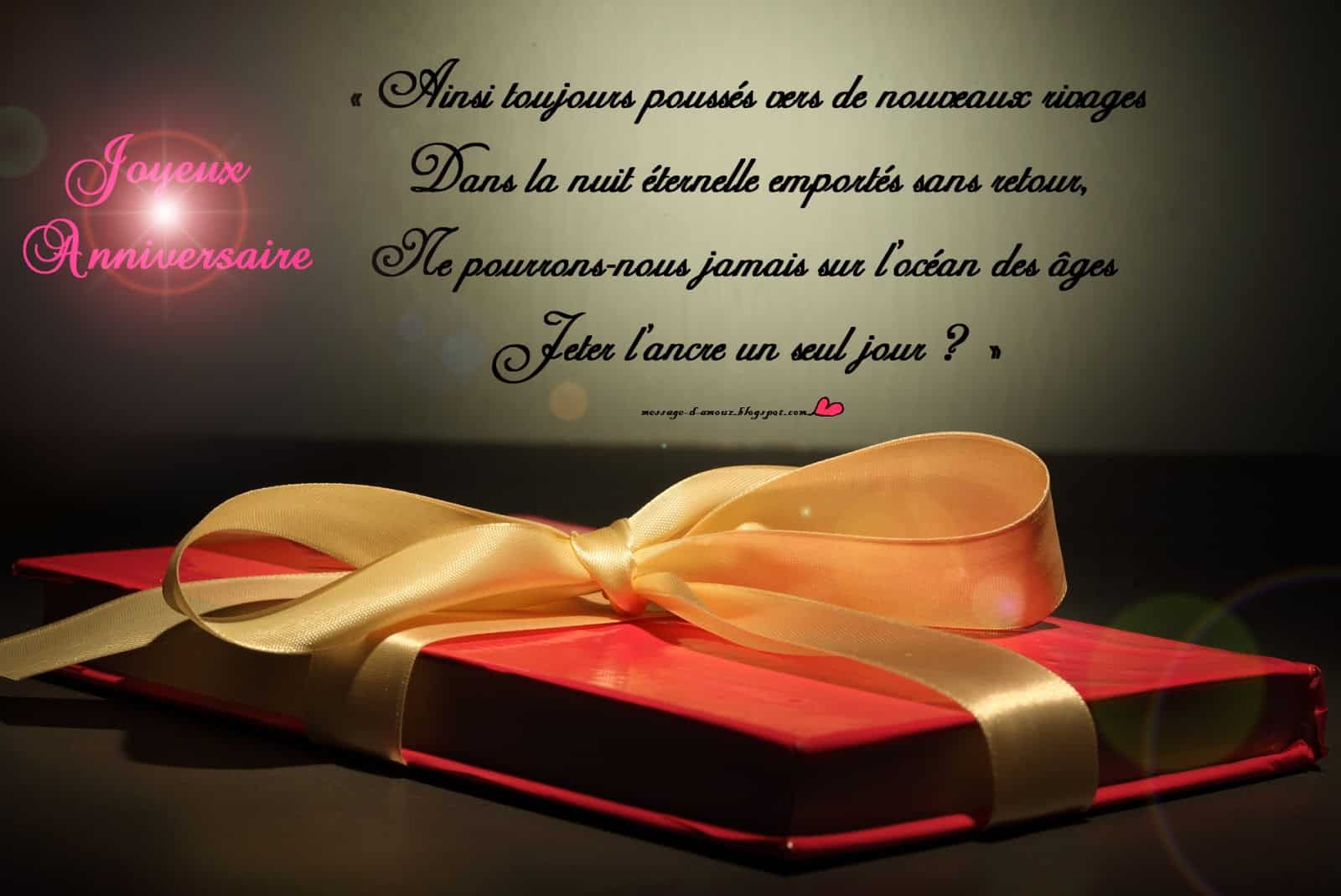 Texte D Anniversaire Message D Amour