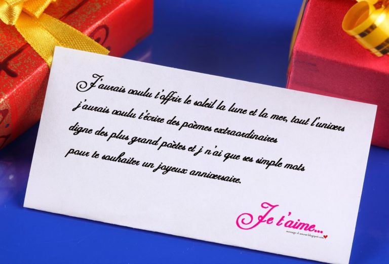Joyeux Anniversaire Mon Amour Texte Touchant 2021
