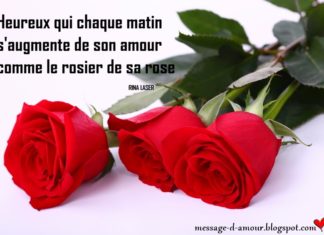 message d'amour