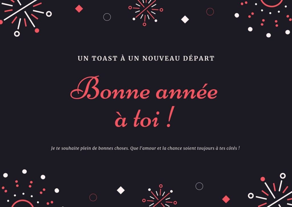 SMS Bonne Année 2021 - Message d'amour