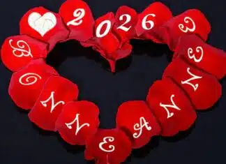 SMS d’amour pour souhaiter Bonne Année 2026 carte bonne annee 2026