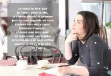 texte d'amour pour lui