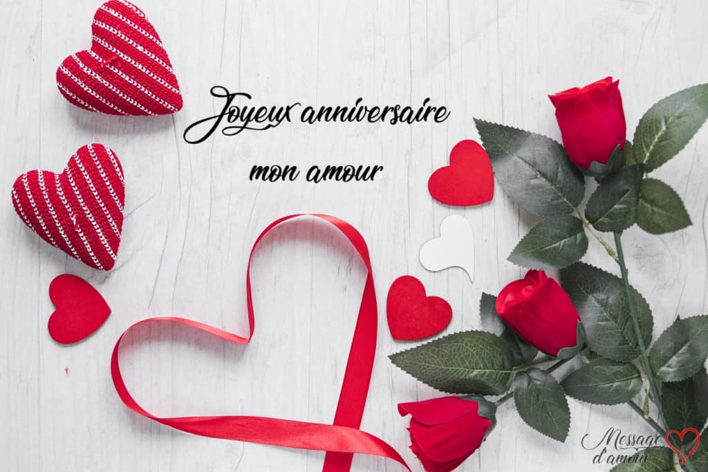 msg joyeux anniversaire mon amour