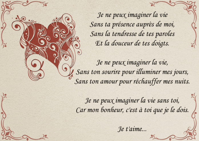 Des Poèmes D’amour Très Touchants - Message D'amour