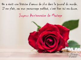 Joyeux anniversaire de mariage