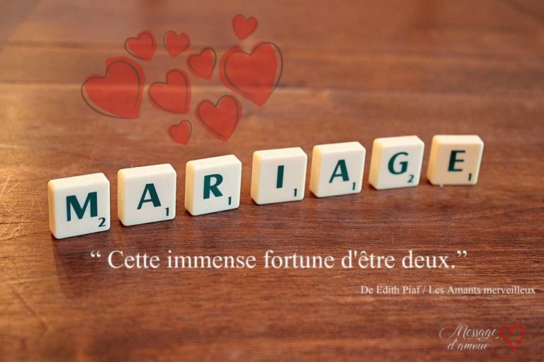Citation demande en mariage
