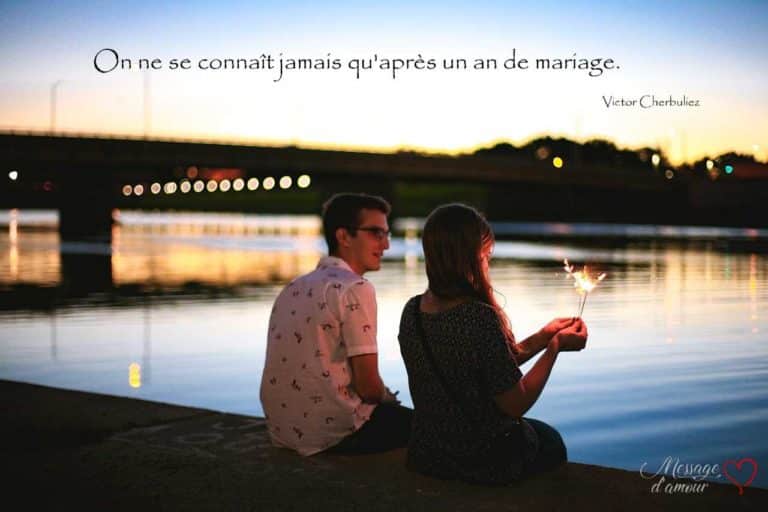 Citation un an de mariage