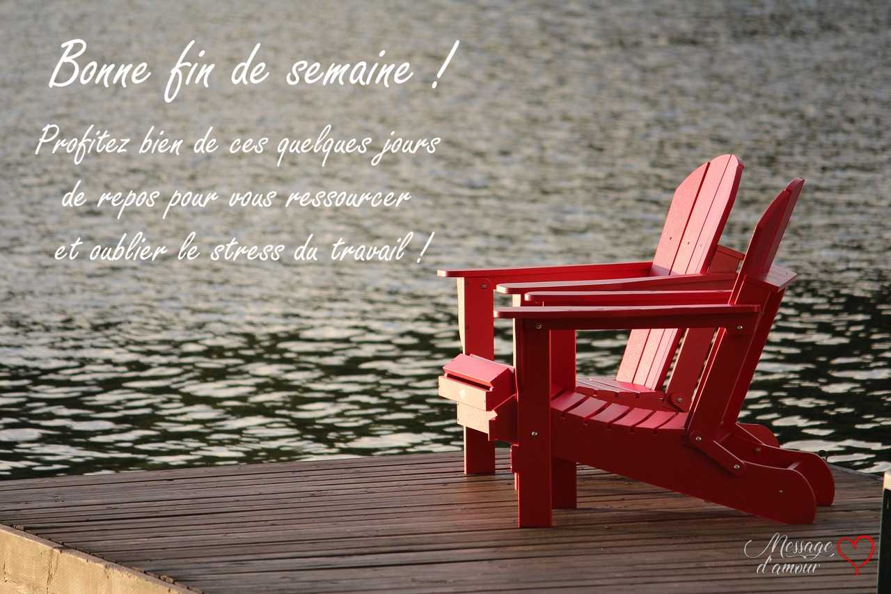 Exemples de textes pour souhaiter bon week-end - Message damour