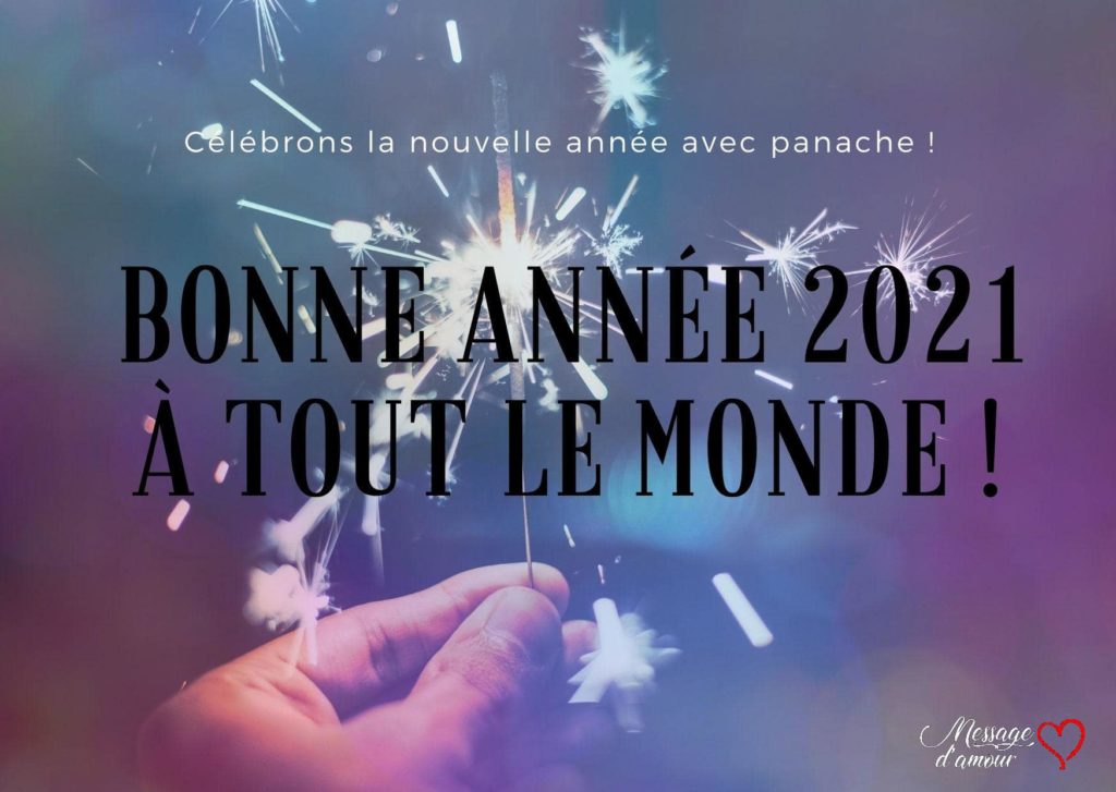 Idées de messages Bonne année 2021 - Message d'amour
