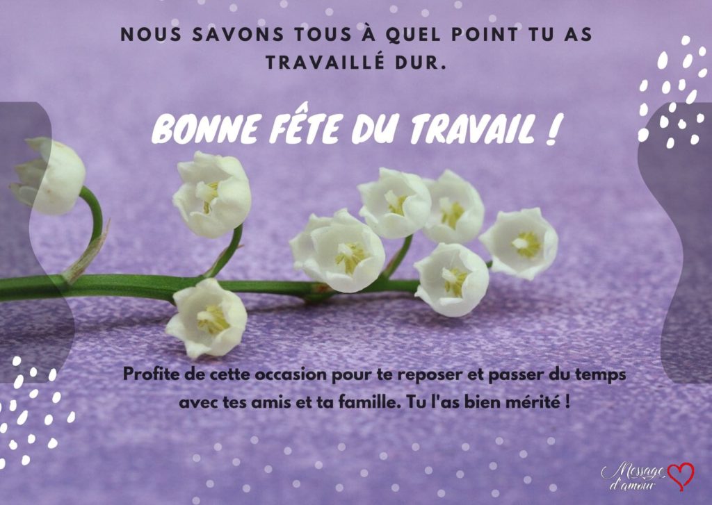 20 Textes pour souhaiter une bonne fête du travail - Message d'amour