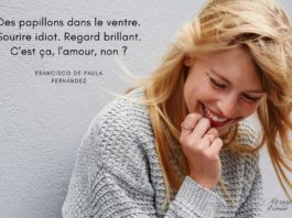 Sourire idiot. Regard brillant. C'est ça, l'amour