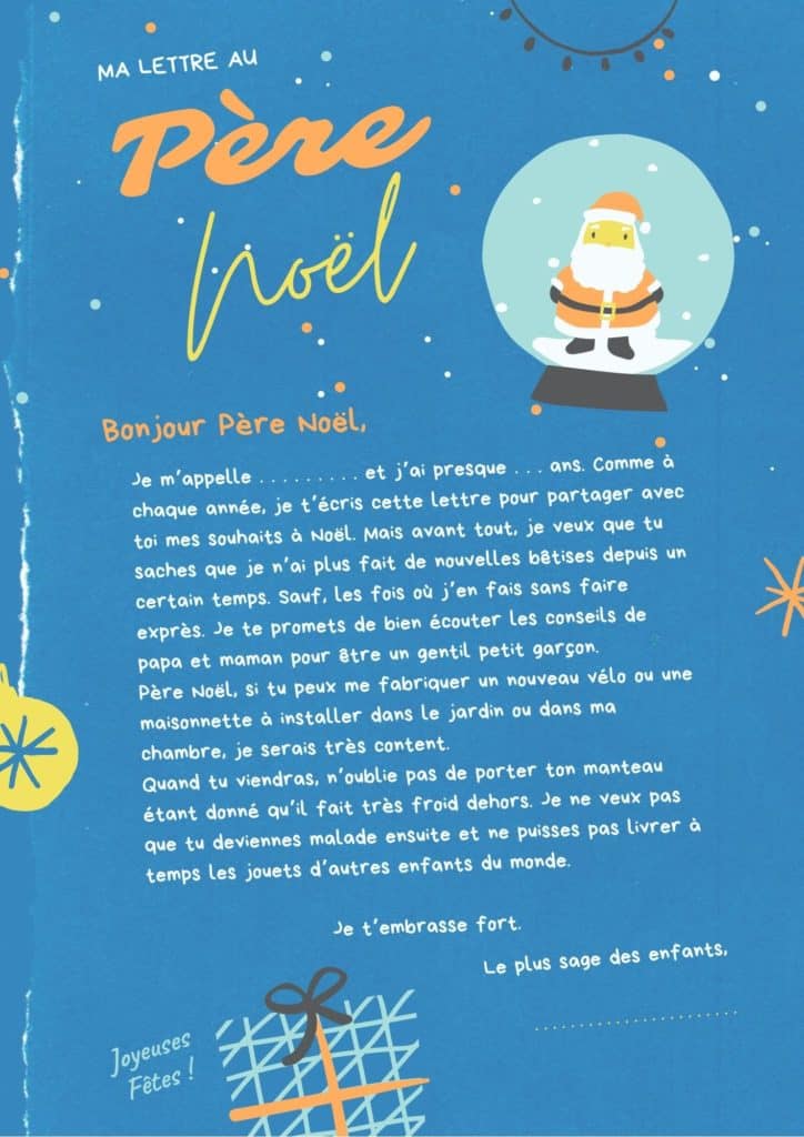 Lettre au père Noël : des modèles de lettres gratuites - Message d'amour