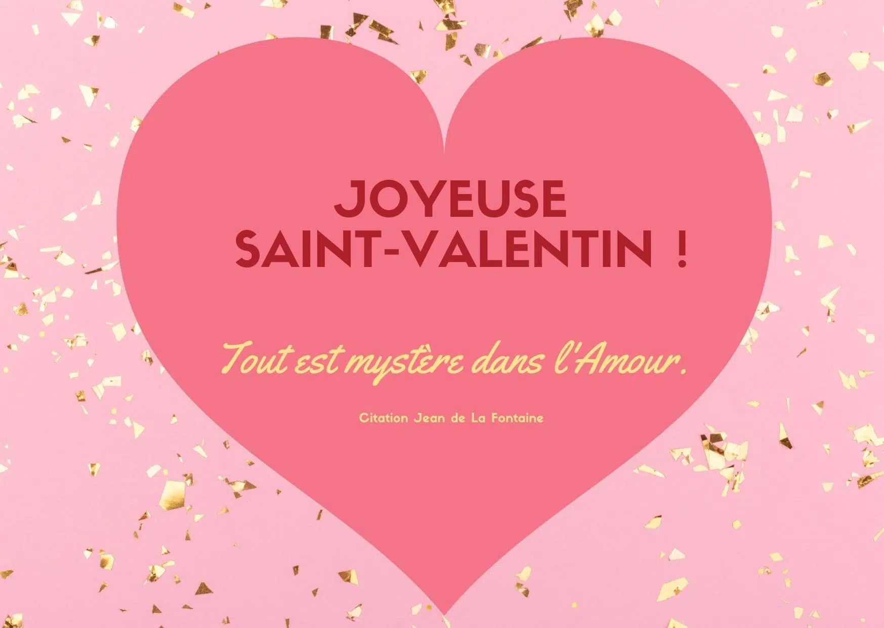 Tout est mystère dans l'amour