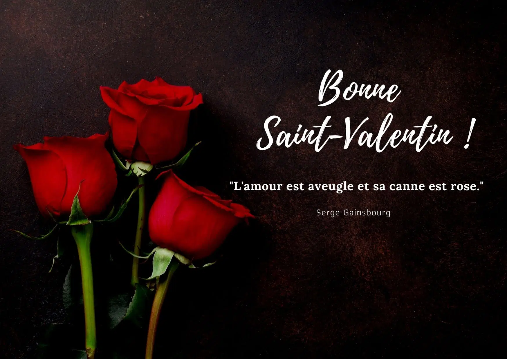 carte bonne Saint Valentin