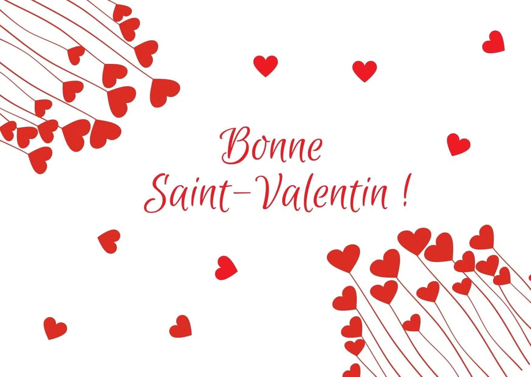 Carte Saint Valentin à imprimer