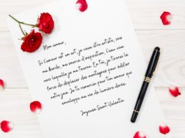 lettre pour la Saint-Valentin