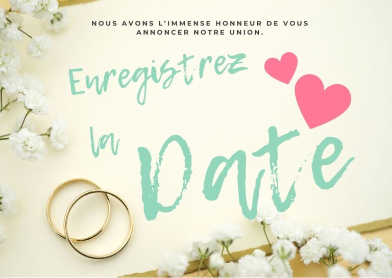 Carte faire part mariage