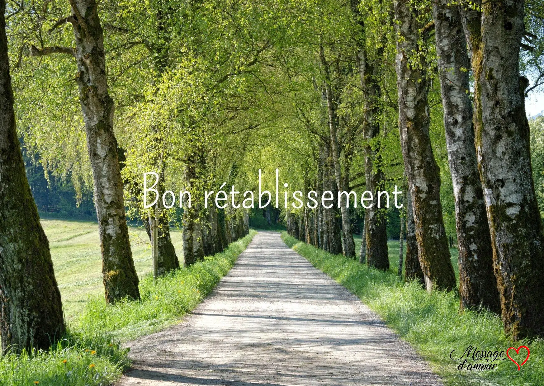 bon rétablissement