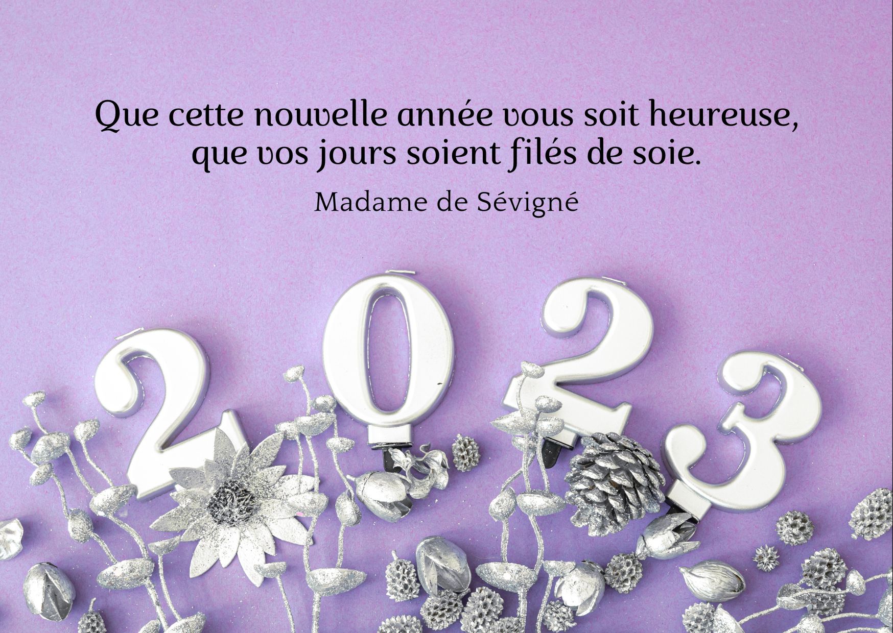 Citation nouvel an 2023 Madame de Sévigné