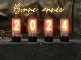 bonne année 2024 neon