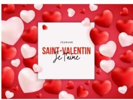 je t'aime carte st valentin