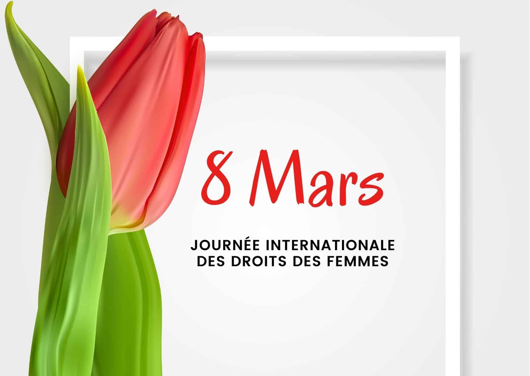 Cartes pour la journée internationale des droits des femmes 6 carte de voeux pour la journee des femmes