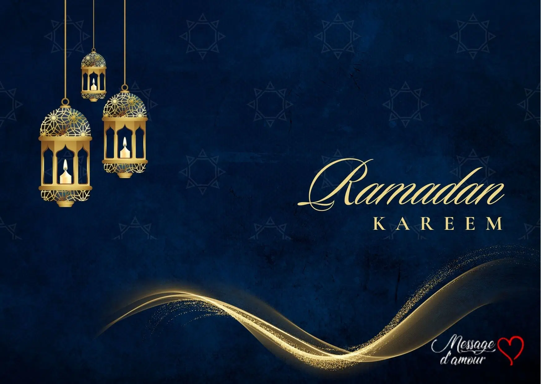 Ramadan Kareem carte simple