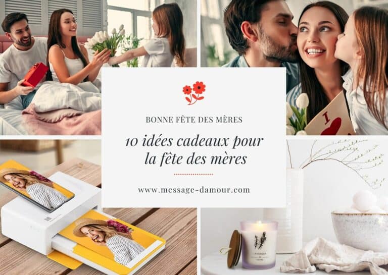 Montage de conseils pour les cadeaux fête des mères