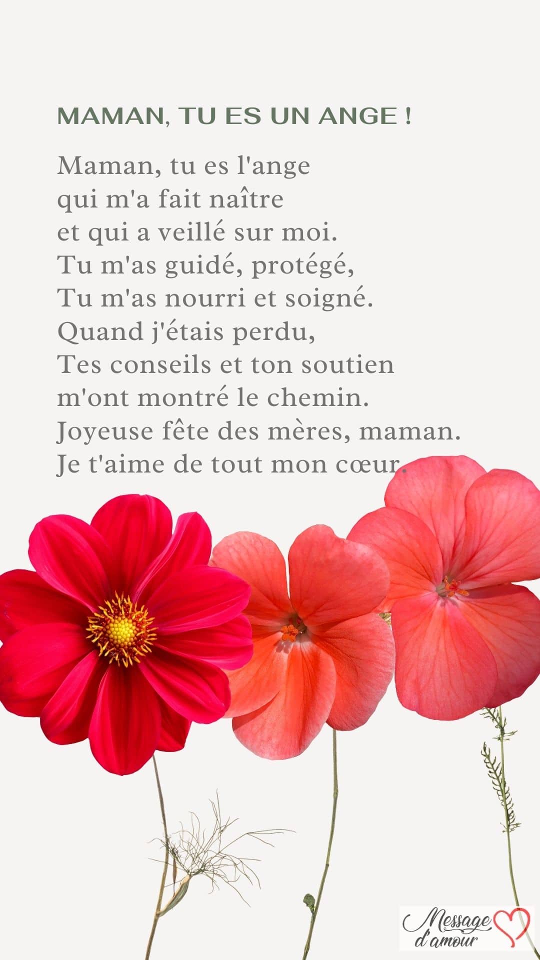 Les Plus Beaux Po mes Pour La F te Des M res Message D amour