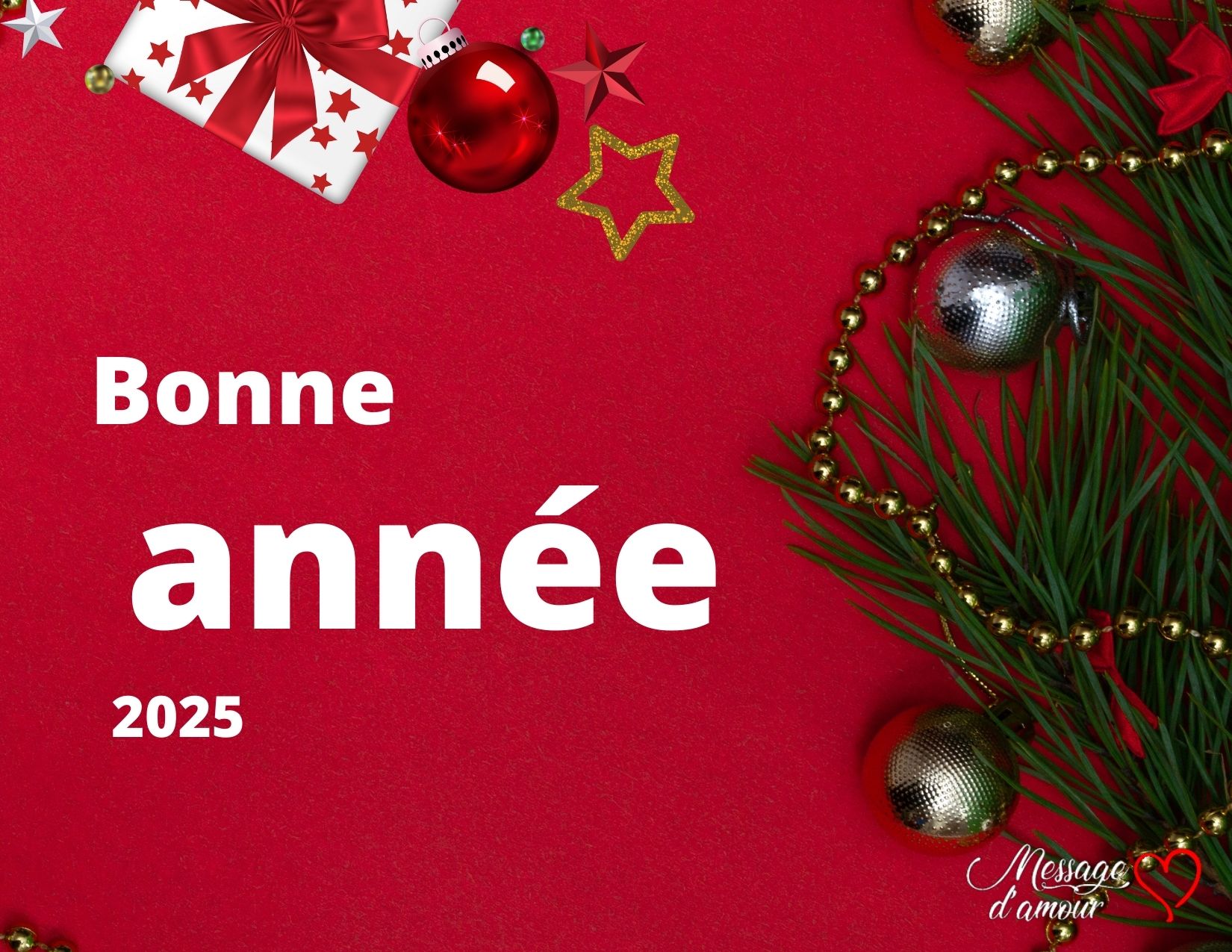 Bonne année - carte pour votre femme