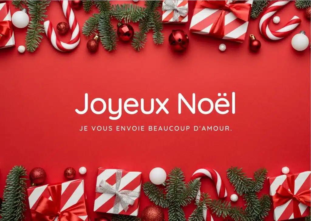 65 cartes Joyeux Noël à imprimer  Message d'amour