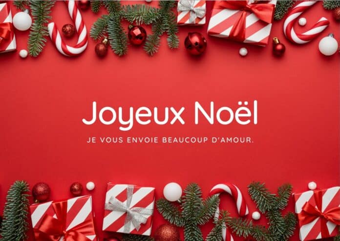65 cartes Joyeux Noël à imprimer  Message d'amour