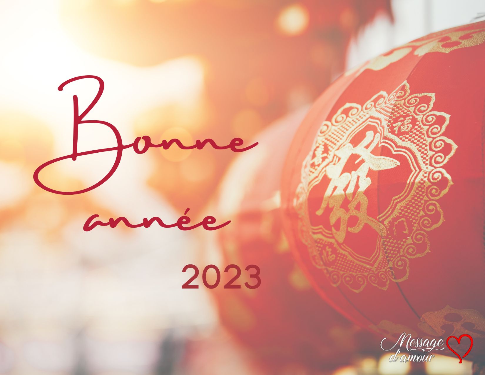 Message pour le Nouvel An chinois