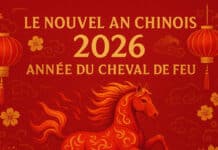Vœux pour le Nouvel An chinois 2026 Chinese New Year 2026 Horse