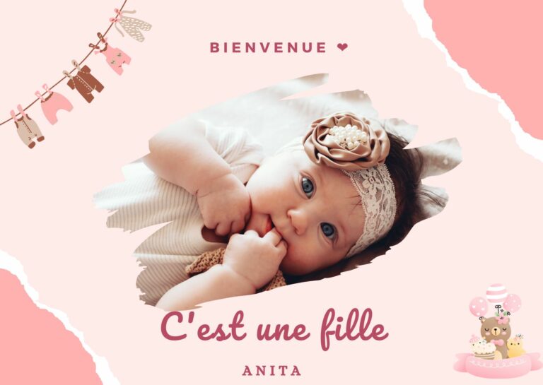 Idées de faire-part naissance fille