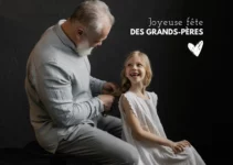 Joyeuse Fête Papy! Célébrons nos Super-Héros! Papy partage un moment précieux lors de la fête Joyeuse Fête Papy.