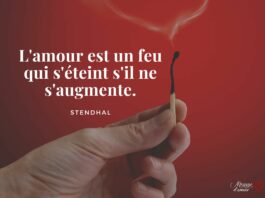 Citation amour feux stendhal