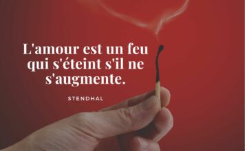 Citation amour feux stendhal