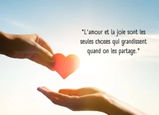 Gifs animés St-Valentin et citations sur le coeur Briller de l'intérieur